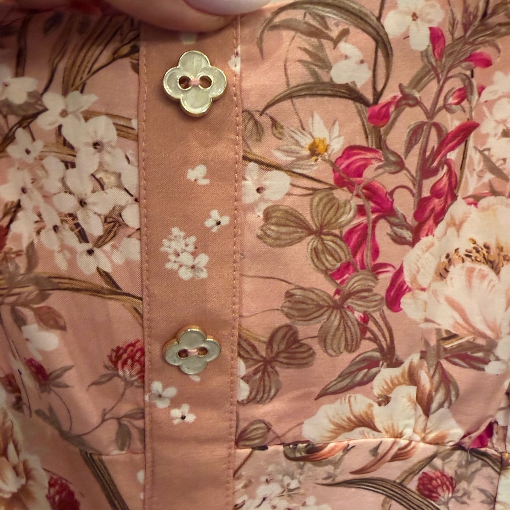 Aqua Blu Dusty Pink Floral Spaghetti-Strap Maxi Dress. NWOT. Size M - Picture 2 of 7